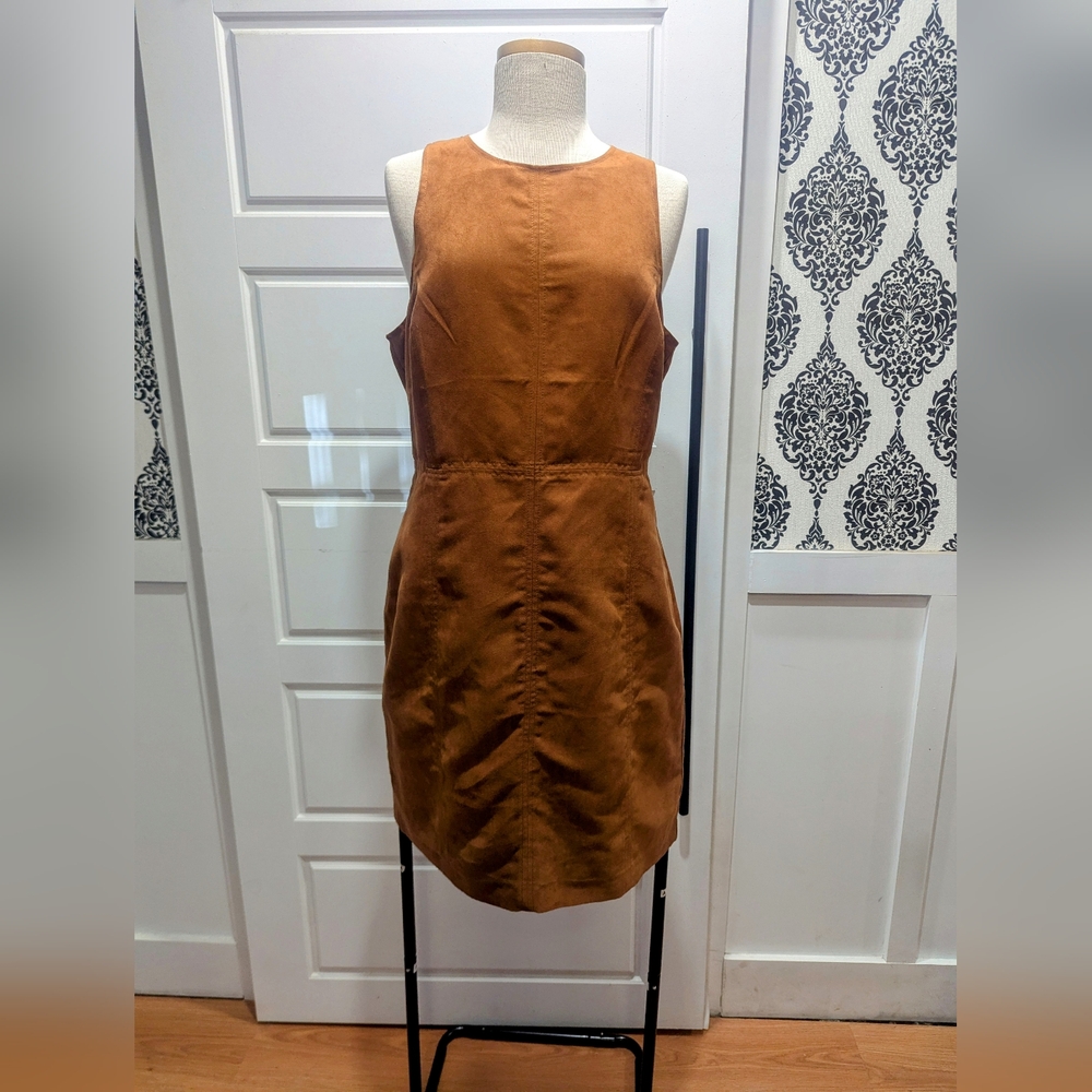 Banana Republic Brown Sheath Mini Dress Halter Sleeveless